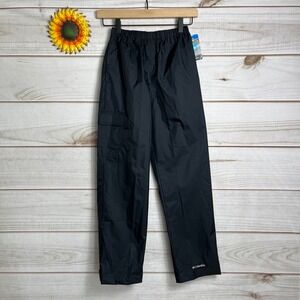 Columbia Cypress Brook II Pant Youth Medium Black Rain Cargo Pants NEW